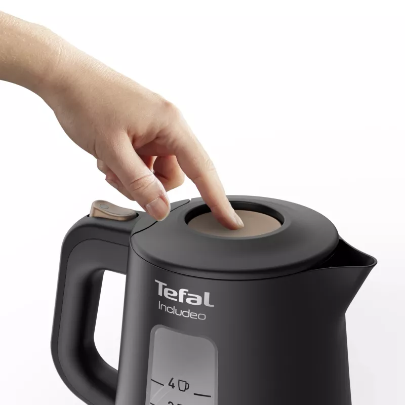 Chaleira elétrica Tefal Includeo KI5338 1 L 2400 W preto