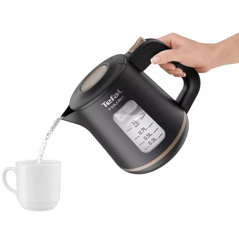 Chaleira elétrica Tefal Includeo KI5338 1 L 2400 W preto