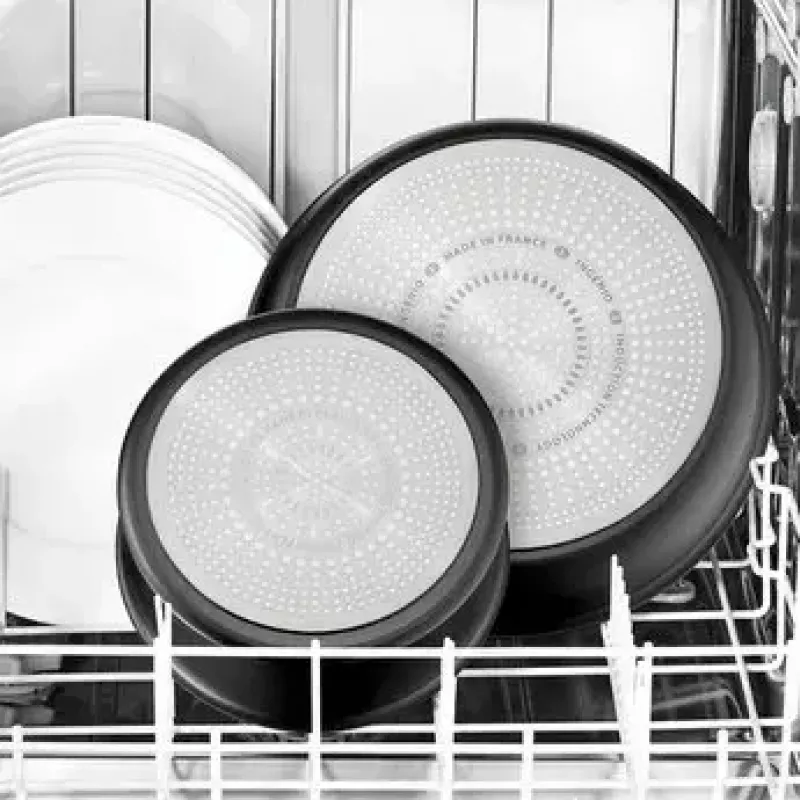 Conjunto de frigideiras Tefal Ingenio Unlimited L7639002, 13 peças, alumínio, antiaderente, Thermo-Spot, resistente ao forno, preto