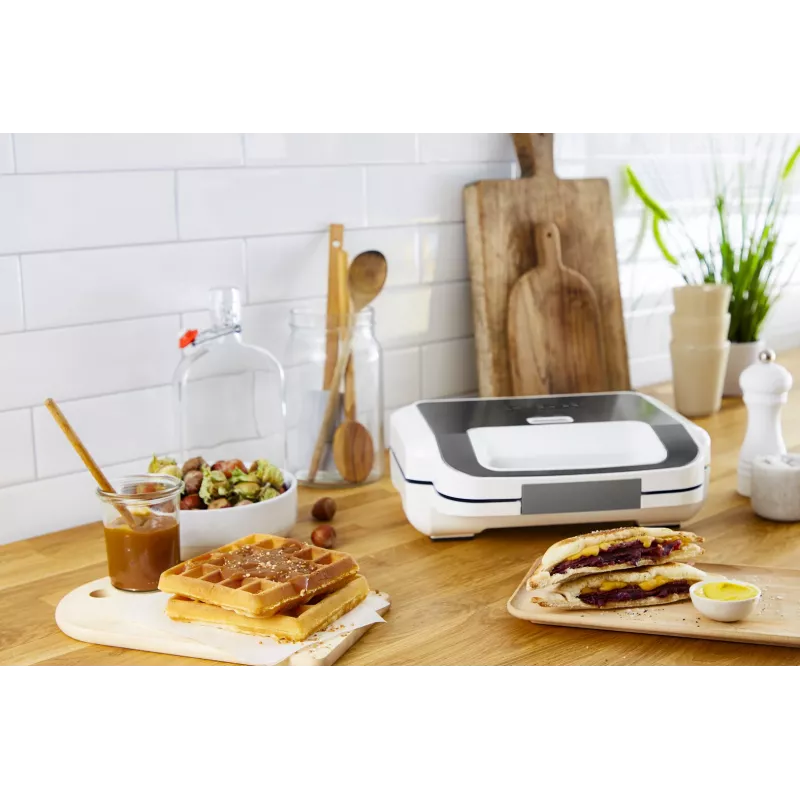 Tefal Snack XL SW701110 sanduicheira, 850 W, branca/aço inoxidável