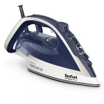 Ferro de engomar a vapor Tefal Ultimate Pure FV6812 2800 W azul, prateado
