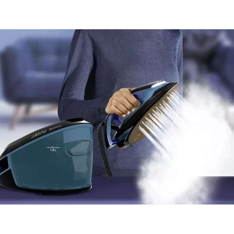 Tefal Express Vision SV8151 2800 W 1,8 l base Durilium AirGlide Autoclean azul, preto