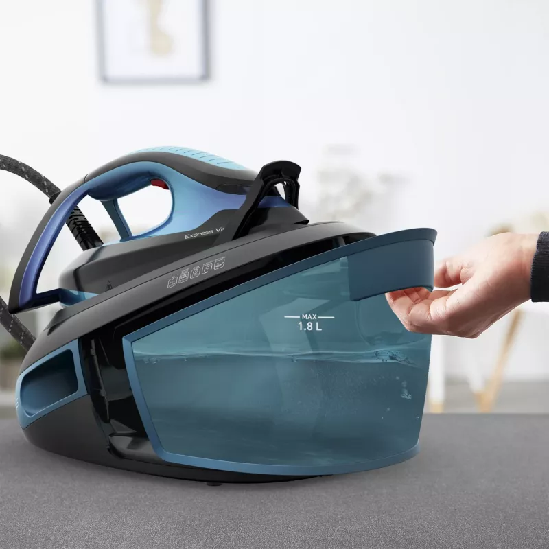 Tefal Express Vision SV8151 2800 W 1,8 l base Durilium AirGlide Autoclean azul, preto