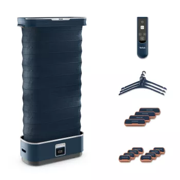 Ferro de engomar a vapor Tefal Care For You First YT2020 1500W 1,2L azul — limpa-vapor com depósito de água removível, desligação automática, indicador