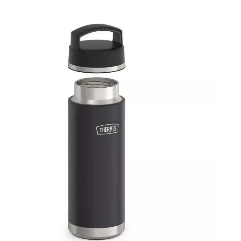 Copo de viagem térmico THERMOS 130101, garrafa térmica com isolamento a vácuo 710 ml, aço inoxidável, preto