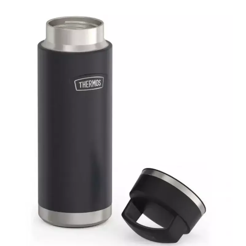 Copo de viagem térmico THERMOS 130101, garrafa térmica com isolamento a vácuo 710 ml, aço inoxidável, preto