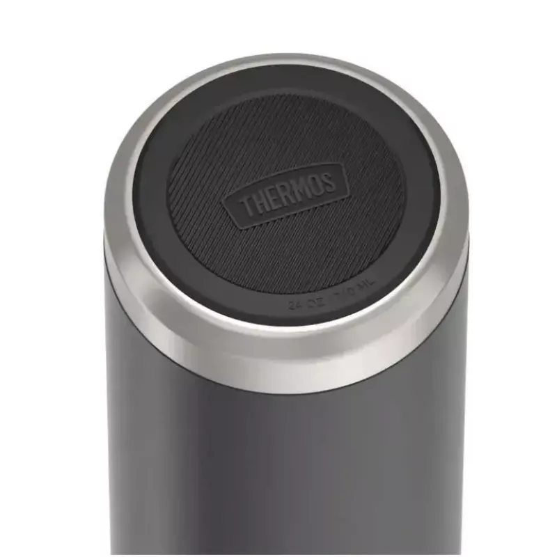 Copo de viagem térmico THERMOS 130101, garrafa térmica com isolamento a vácuo 710 ml, aço inoxidável, preto
