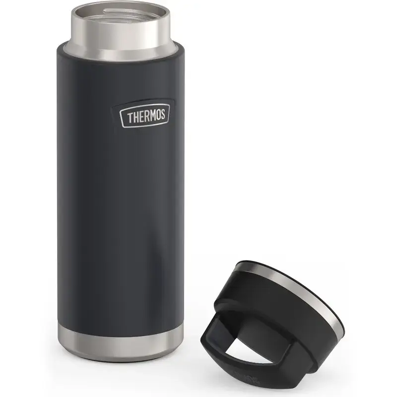 Copo de viagem térmico THERMOS 130101, garrafa térmica com isolamento a vácuo 710 ml, aço inoxidável, preto