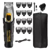 Máquina de cortar cabelo Wahl Extreme Grip AC/bateria, sem fios, Li-Ion, 240 min de autonomia, 12 definições de comprimento, lâmina de aço inoxidável, largura de corte 3 cm, preto