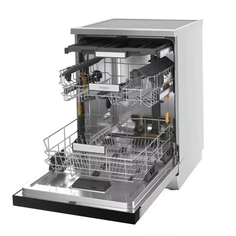 Máquina de lavar loiça de livre instalação WHIRLPOOL W7F HS41 X — 15 serviços, 41 dB, tamanho grande 60 cm
