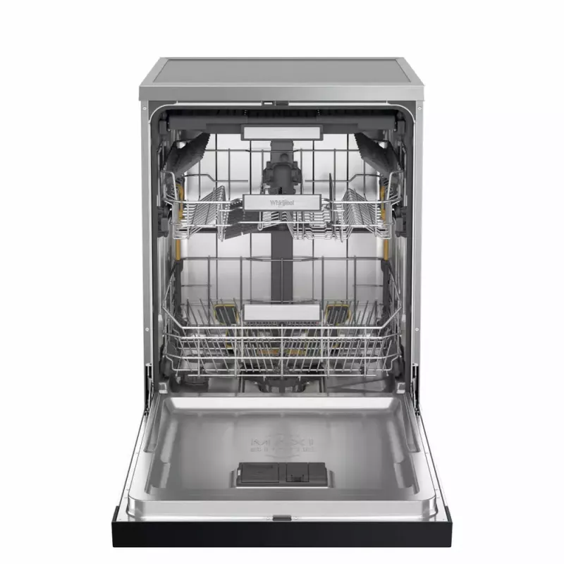 Máquina de lavar loiça de livre instalação WHIRLPOOL W7F HS41 X — 15 serviços, 41 dB, tamanho grande 60 cm