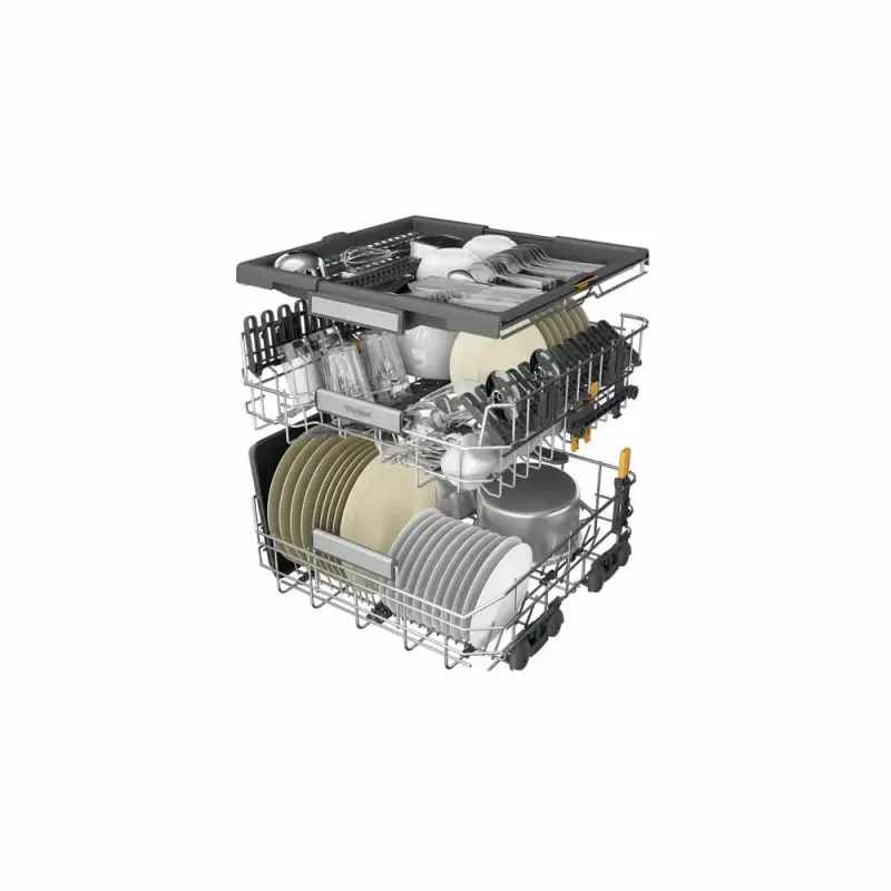 Máquina de lavar loiça de livre instalação WHIRLPOOL W7F HS41 X — 15 serviços, 41 dB, tamanho grande 60 cm