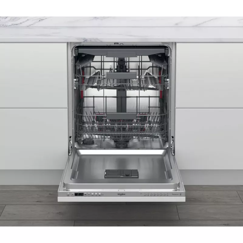 Máquina de lavar loiça totalmente encastrável Whirlpool WI 7020 PF 14 serviços prateado