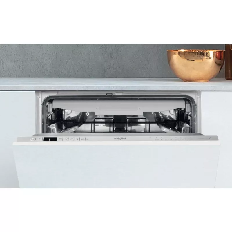 Máquina de lavar loiça totalmente encastrável Whirlpool WI 7020 PF 14 serviços prateado