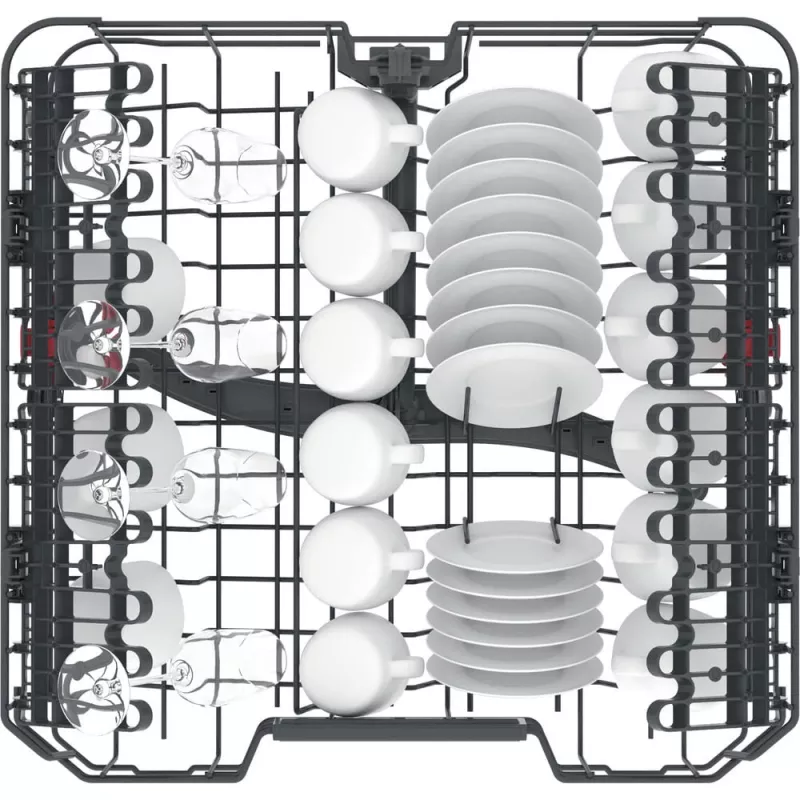Máquina de lavar loiça totalmente encastrável Whirlpool WI 7020 PF 14 serviços prateado