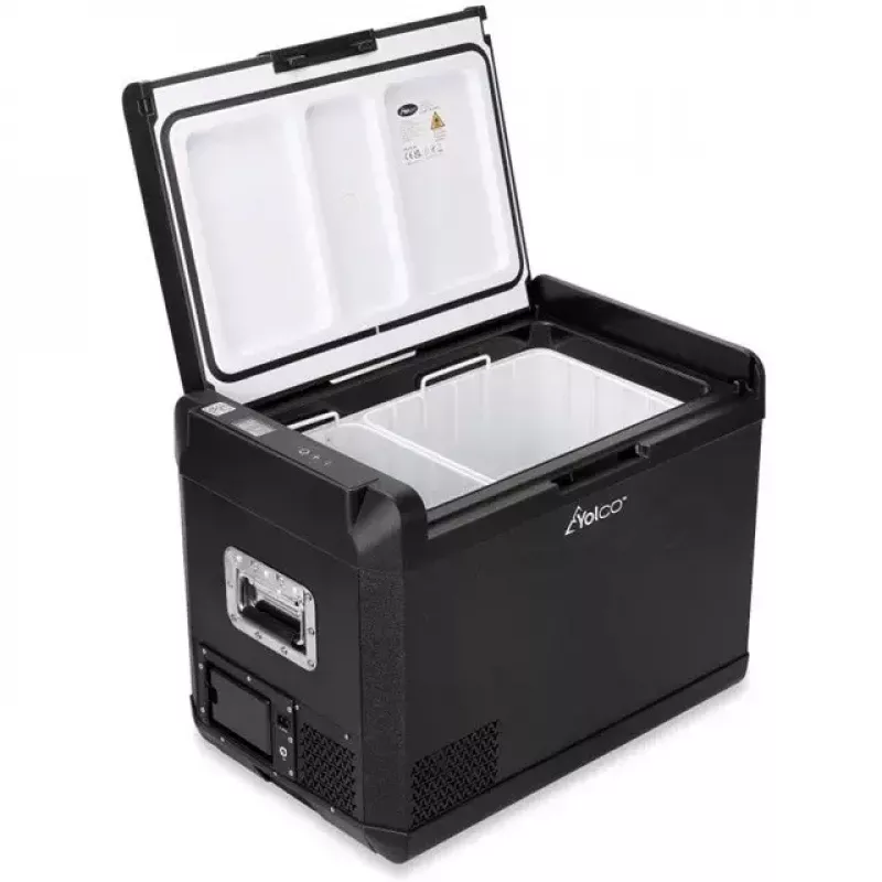 Frigorífico portátil com compressor Yolco GCX47 preto — capacidade 47L, energeticamente eficiente