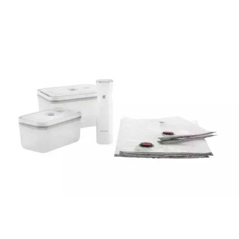Conjunto inicial de vácuo Zwilling Fresh & Save com recipientes de vidro e bomba
