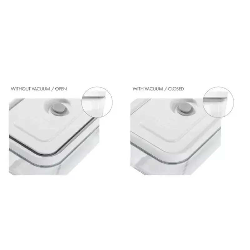 Conjunto inicial de vácuo Zwilling Fresh & Save com recipientes de vidro e bomba