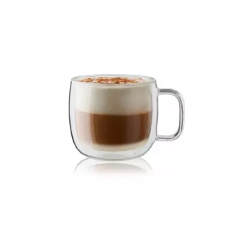 Copo de café ZWILLING 39500-113-0, vidro transparente, conjunto de 2, 450 ml cada