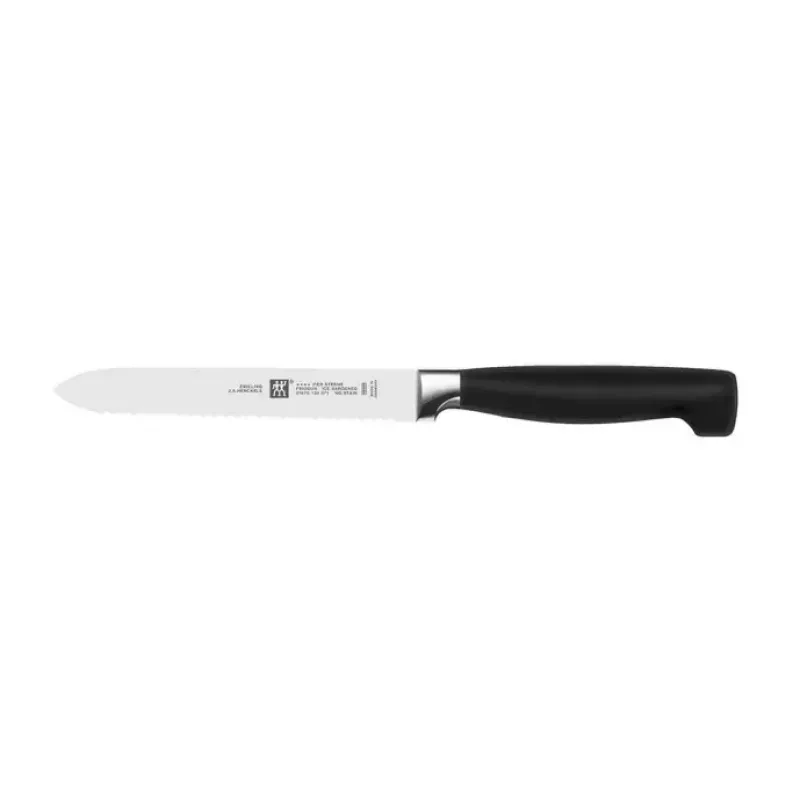 Conjunto de bloco de facas/cutelaria ZWILLING 35148-507-0 — conjunto de 7 peças com faca de chef, faca de pão, faca de descascar, tesoura de cozinha, bloco cinzento