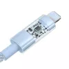 Cabo USB Baseus Gem P10373003311-01 — 2 m, 2,4 A, Lightning para USB-A, revestimento em nylon, azul
