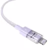 Cabo de carregamento USB Baseus Gem P10373003511-01 — 2 m, 2,4 A, USB-A para Lightning, violeta