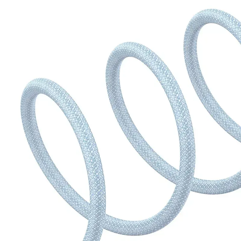 Cabo USB Baseus Gem P10373003311-00 — 1 m, carregamento rápido 2,4 A, Lightning/USB-A, azul, revestimento em nylon