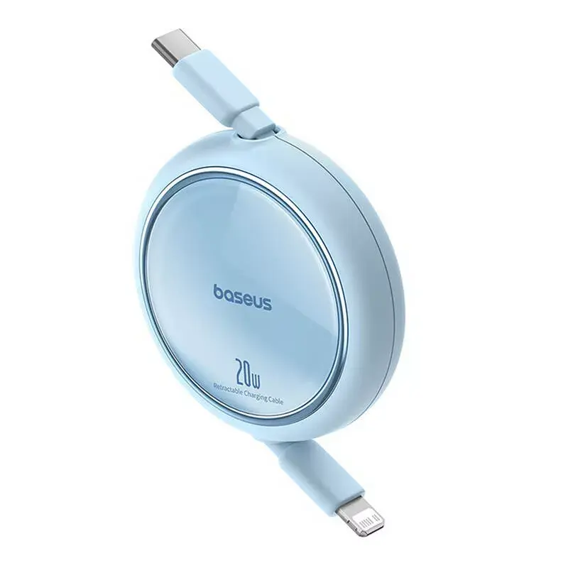 Cabo USB-C para Lightning Baseus Free2Pull 20 W, 1 m, azul, 480 Mbit/s, USB PD