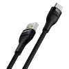 Cabo USB-A para USB-C Baseus Flash 2 1m 100W Preto, USB PD, 480 Mbit/s, nylon