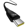 Cabo USB-A para USB-C Baseus Flash 2 1m 100W Preto, USB PD, 480 Mbit/s, nylon