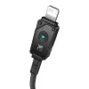Cabo USB-A para Lightning Baseus P10355802111-00 — 1 m, 5V/2.4A, USB PD, fibra aramida, Preto