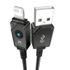 Cabo USB-A para Lightning Baseus P10355802111-00 — 1 m, 5V/2.4A, USB PD, fibra aramida, Preto