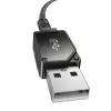 Cabo USB-A para Lightning Baseus P10355802111-00 — 1 m, 5V/2.4A, USB PD, fibra aramida, Preto