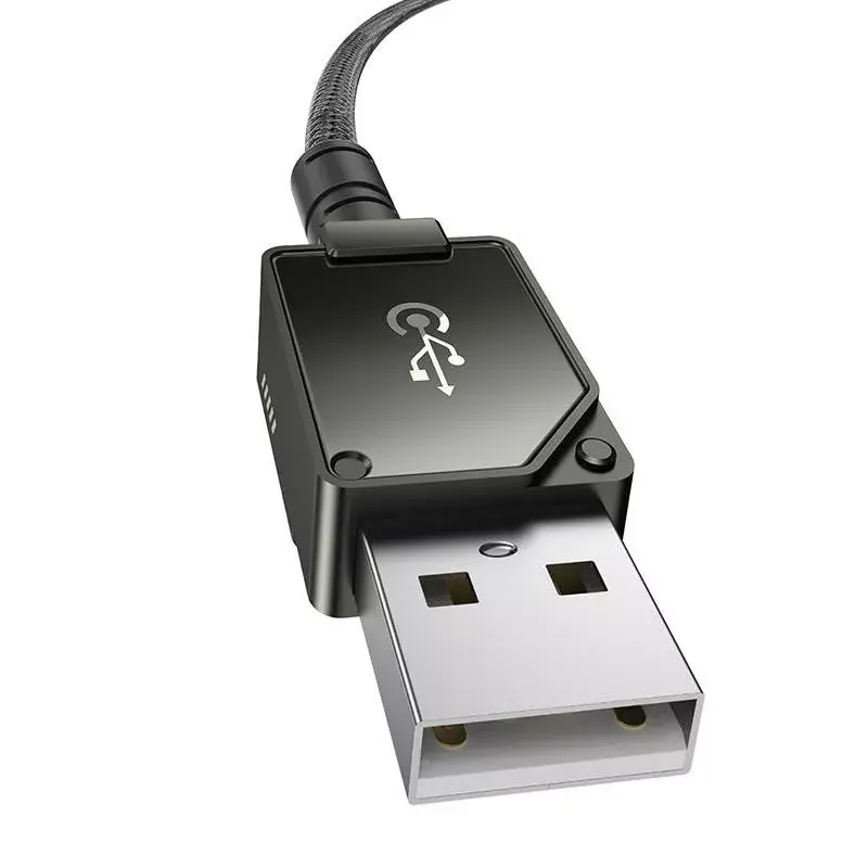 Cabo USB-A para Lightning Baseus P10355802111-00 — 1 m, 5V/2.4A, USB PD, fibra aramida, Preto
