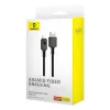 Cabo USB-A para Lightning Baseus P10355802111-00 — 1 m, 5V/2.4A, USB PD, fibra aramida, Preto