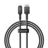 Cabo USB-A para Lightning Baseus P10355802111-00 — 1 m, 5V/2.4A, USB PD, fibra aramida, Preto