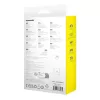 Cabo USB-A para Lightning Baseus 1 m 5 V 2,4 A branco, USB PD, 480 Mbit/s