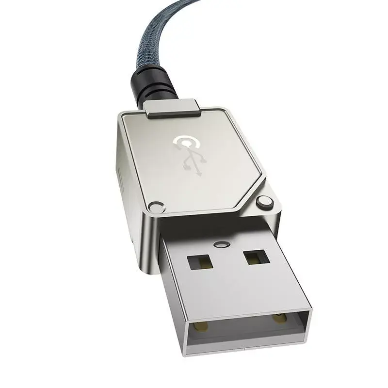 Cabo USB-A para Lightning Baseus 1 m 5 V 2,4 A branco, USB PD, 480 Mbit/s