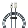 Cabo USB-A para Lightning Baseus 1 m 5 V 2,4 A branco, USB PD, 480 Mbit/s