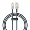 Cabo USB-A para Lightning Baseus 1 m 5 V 2,4 A branco, USB PD, 480 Mbit/s