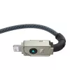 Cabo USB-A para Lightning Baseus 1 m 5 V 2,4 A branco, USB PD, 480 Mbit/s