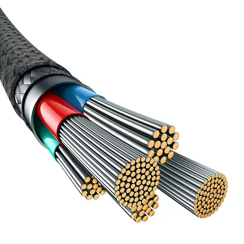 Cabo USB-C para Lightning Baseus Unbreakable 1m 20W – fibra aramida, 480 Mbit/s, Preto