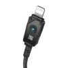 Cabo USB-C para Lightning Baseus Unbreakable 1m 20W – fibra aramida, 480 Mbit/s, Preto