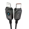 Cabo USB-C para Lightning Baseus Unbreakable 1m 20W – fibra aramida, 480 Mbit/s, Preto