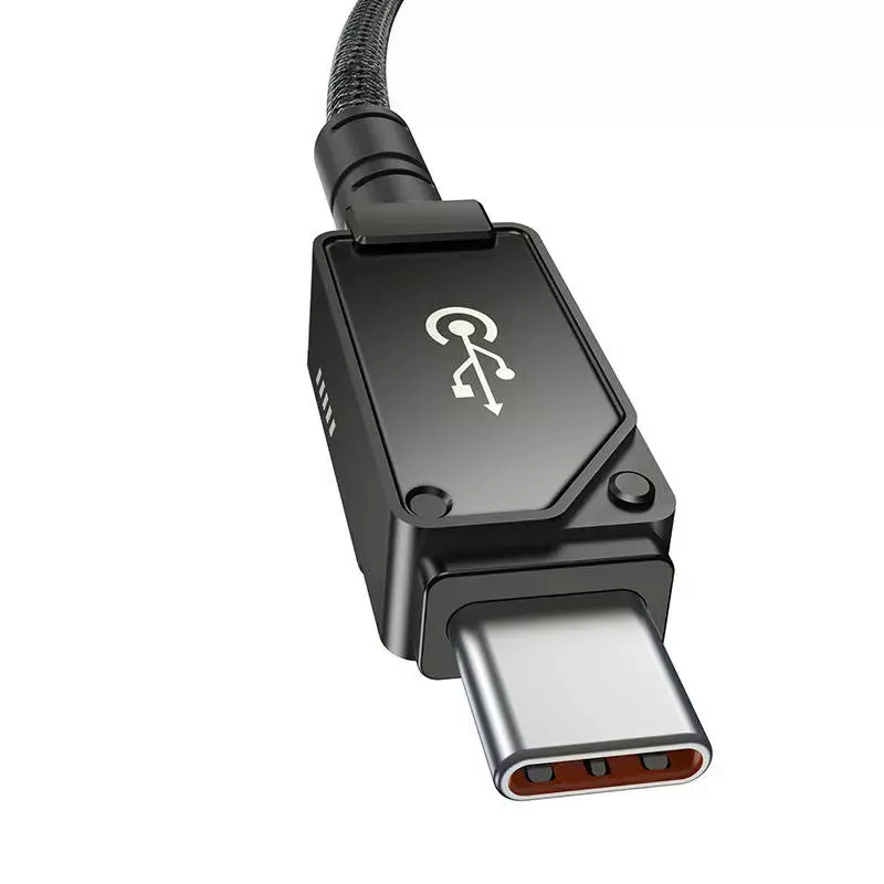 Cabo USB-C para Lightning Baseus Unbreakable 1m 20W – fibra aramida, 480 Mbit/s, Preto