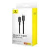 Cabo USB-C para Lightning Baseus Unbreakable 1m 20W – fibra aramida, 480 Mbit/s, Preto