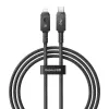 Cabo USB-C para Lightning Baseus Unbreakable 1m 20W – fibra aramida, 480 Mbit/s, Preto