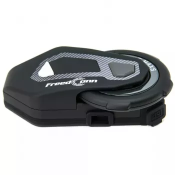 Headset FreedConn T-MAX S V4 PRO SINGLE — Bluetooth 5.1, intercomunicador até 1000 m, rádio FM, 11 h de tempo de conversação, LiPo 500 mAh