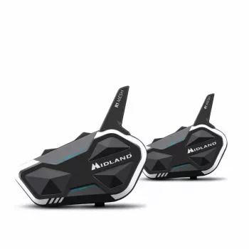 Intercomunicador Midland R1 Mesh alcance máximo 2000 m à prova de água preto branco
