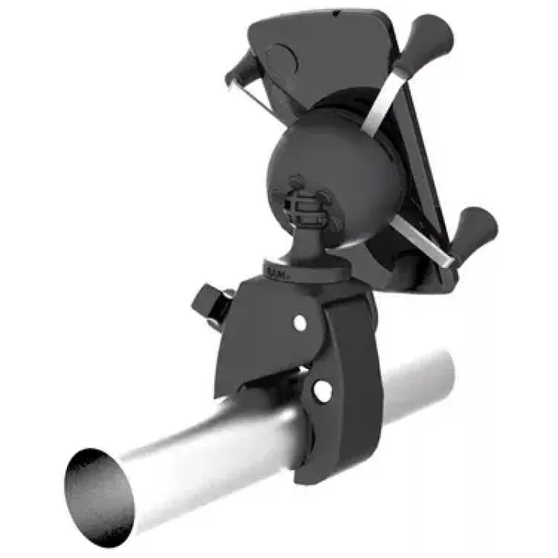 Suporte para telemóvel RAM Mounts X-Grip com base Tough-Claw de perfil baixo